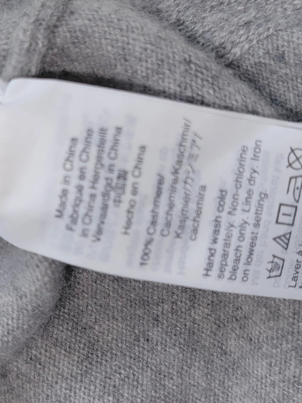 J. Crew Women Cashmer Gray Crewneck Sweater